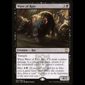 MTG Wave of Rats New Capenna Commander ncc#41