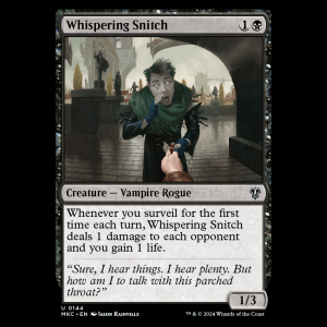 MTG Whispering Snitch Murders at Karlov Manor Commander mkc#144