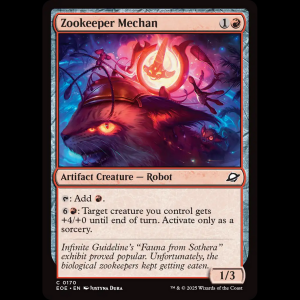 MTG Zookeeper Mechan Edge of Eternities eoe#170
