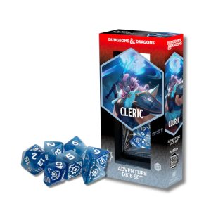 Sirius Dice Adventure Set 14 Dados Cleric White Blue D&D