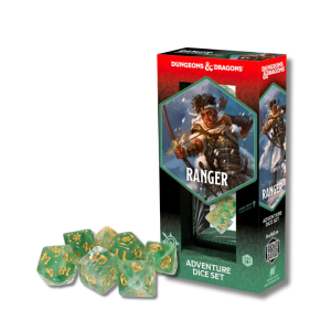 Sirius Dice Adventure Set 14 Dados Ranger White Green D&D