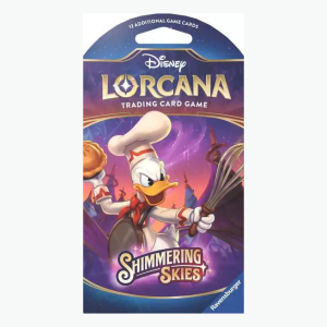 Disney Lorcana Sleeved Booster Donald Shimmering Skies