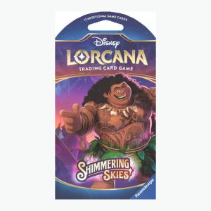 Disney Lorcana Sleeved Booster Maui Shimmering Skies