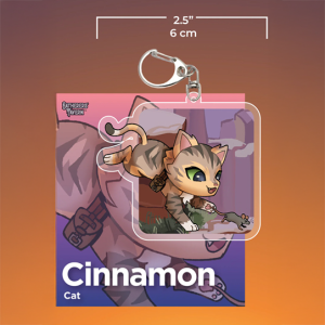 Gatherers Tavern Cinnamon Cat Keychain Llavero