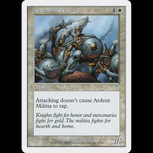 MTG Milicianos ardorosos (Ardent Militia) Seventh Edition 7ed#2