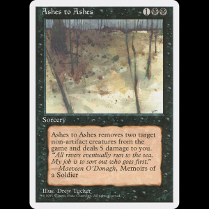 MTG Cenizas a las cenizas (Ashes to Ashes) Fourth Edition 4ed#119