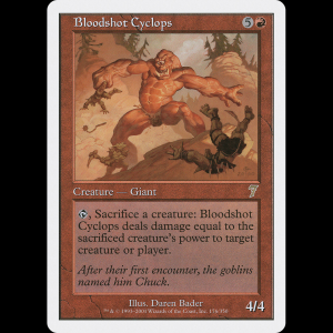 MTG Cíclope ensangrentado (Bloodshot Cyclops) Seventh Edition 7ed#176