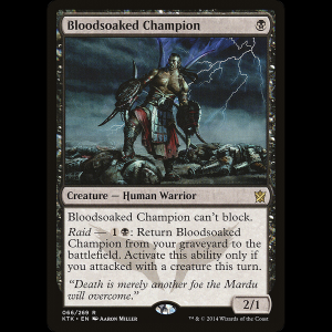 MTG Campeón ensangrentado (Bloodsoaked Champion) Khans of Tarkir ktk#66