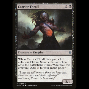 MTG Esclavo portador (Carrier Thrall) Battle for Zendikar bfz#106