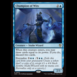 MTG Champion of Wits Aetherdrift Commander drc#72
