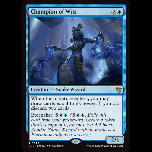MTG Champion of Wits Aetherdrift Commander drc#72 - Madtoyz