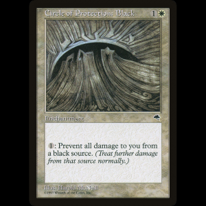 MTG Circulo de protección: Negro (Circle of Protection: Black) Tempest tmp#8