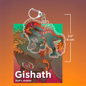 Mtg Commander Gishath Gatherers Tavern Keychain Llavero