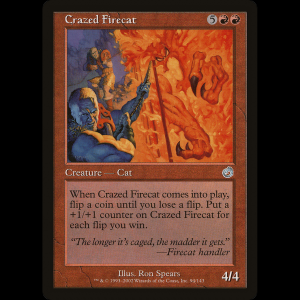MTG Gato de fuego enloquecido (Crazed Firecat) Torment tor#94