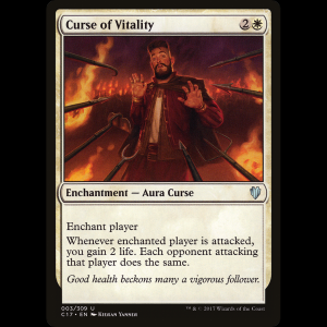 MTG Maldición de vitalidad (Curse of Vitality) Commander 2017 c17#3