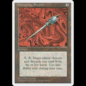 MTG Disrupting Scepter Fourth Edition 4ed#316