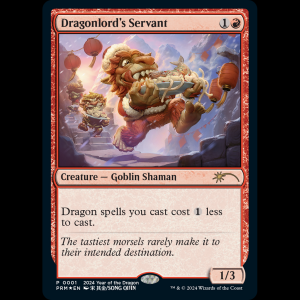 MTG Dragonlord's Servant Year of the Dragon 2024 pl24#1