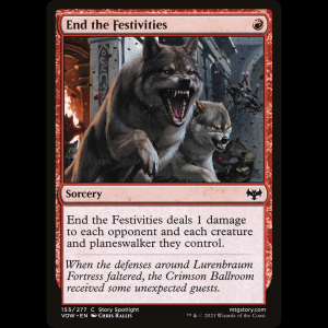 MTG End the Festivities Innistrad: Crimson Vow vow#155