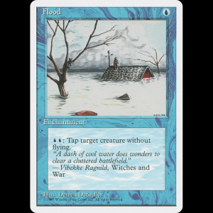 MTG Flood Fourth Edition 4ed#73