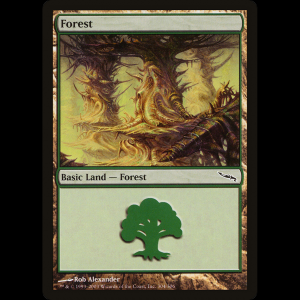 MTG Ermitaña del bosque profundo (Forest) Mirrodin mrd#304