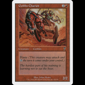 MTG Planeador trasgo (Goblin Chariot) Seventh Edition 7ed#185