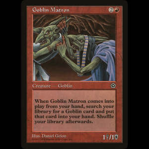 MTG Matrona trasgo (Goblin Matron) Portal Second Age p02#100