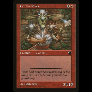 MTG Lancero trasgo (Goblin Piker) Portal Second Age p02#102