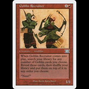 MTG Reclutador trasgo (Goblin Recruiter) Classic Sixth Edition 6ed#186