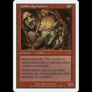 MTG Espeleólogos trasgo (Goblin Spelunkers) Seventh Edition 7ed#193