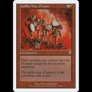 MTG Tambores de guerra trasgos (Goblin War Drums) Seventh Edition 7ed#194