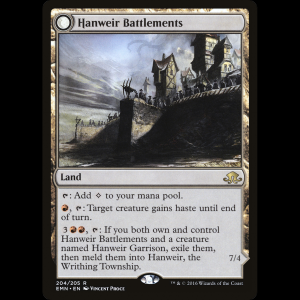 MTG Destacamento de Hanweir (Hanweir Battlements) Eldritch Moon emn#204