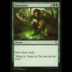 MTG Armonizar (Harmonize) Commander 2017 c17#151