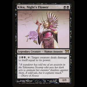 MTG Kiku, flor de la noche (Kiku, Night's Flower) Champions of Kamigawa chk#121