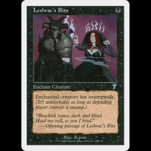 MTG Rito de Leshrac (Leshrac's Rite) Seventh Edition 7ed#144