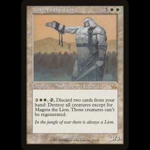MTG Magenta, el León (Mageta the Lion) Prophecy pcy#13