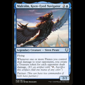 MTG Malcolm, Keen-Eyed Navigator Commander Legends cmr#79