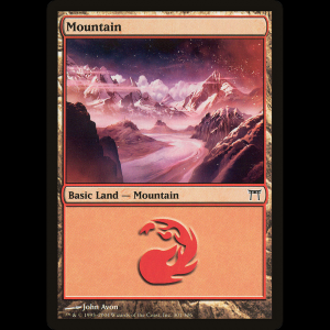 MTG Montaña (Mountain) Champions of Kamigawa chk#301