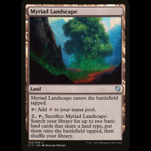 MTG Paisaje infinito (Myriad Landscape) Commander 2017 c17#262