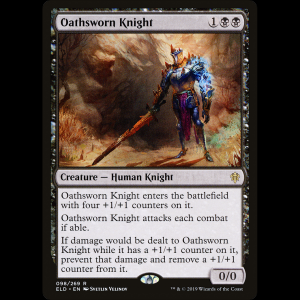 MTG Caballero jurado (Oathsworn Knight) Throne of Eldraine eld#98