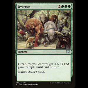MTG Sobrepasar (Overrun) Commander 2015 c15#195