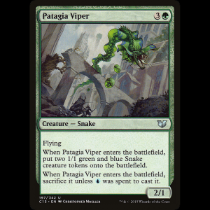 MTG Víbora membranosa (Patagia Viper) Commander 2015 c15#197
