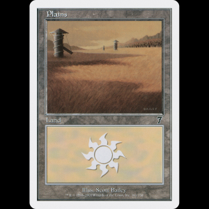 MTG Llanura (Plains) Seventh Edition 7ed#341