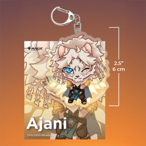 Mtg Planeswalker Ajani Gatherers Tavern Keychain Llavero