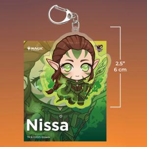 Mtg Planeswalker Nissa Gatherers Tavern Keychain Llavero