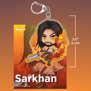 Mtg Planeswalker Sarkhan Gatherers Tavern Keychain Llavero