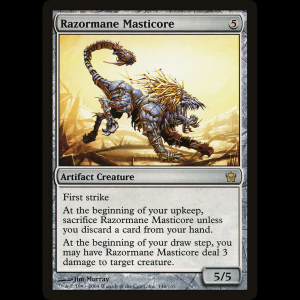 MTG Masticore melena de navajas (Razormane Masticore) Fifth Dawn 5dn#146