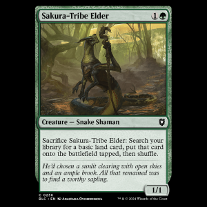 MTG Sakura-Tribe Elder Bloomburrow Commander blc#236