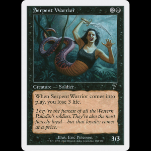 MTG Guerrero serpiente (Serpent Warrior) Seventh Edition 7ed#162