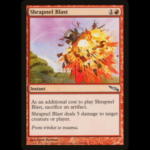 MTG Shrapnel Blast Mirrodin mrd#106