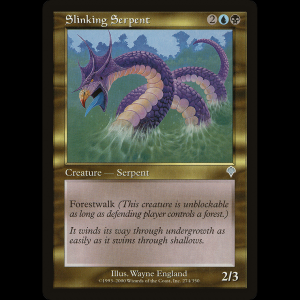 MTG Serpiente Furtiva (Slinking Serpent) Invasion inv#274